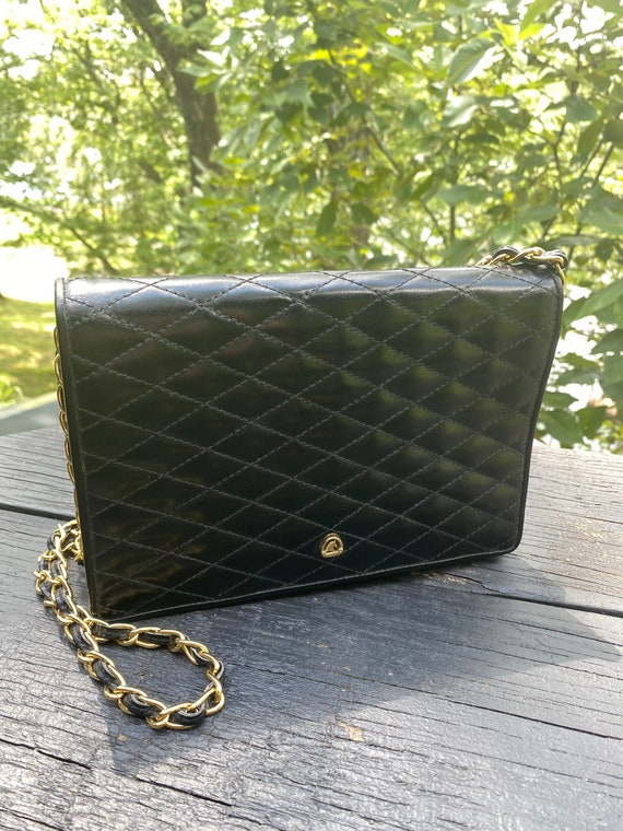 Koret Black Quilted Leather Purse - image 1