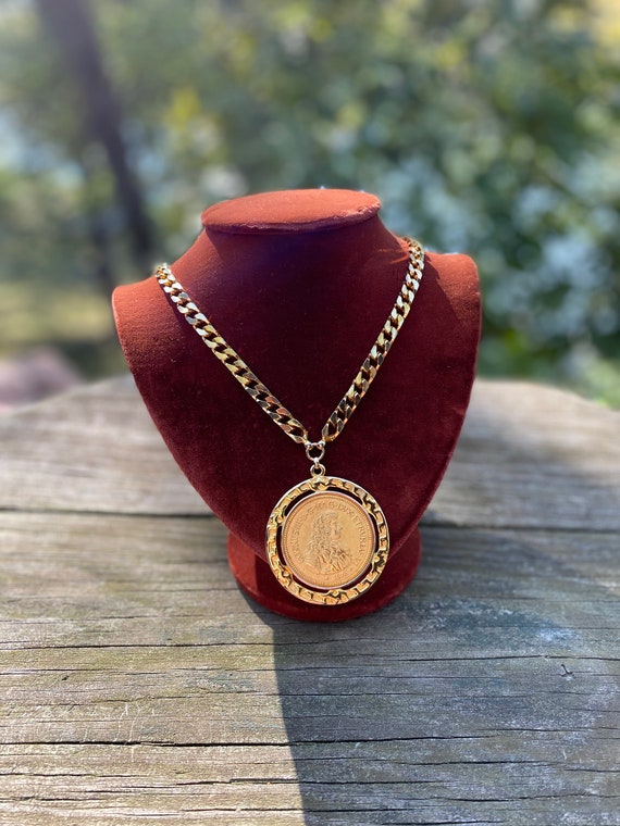 Nettie Rosenstein Coin Style Necklace