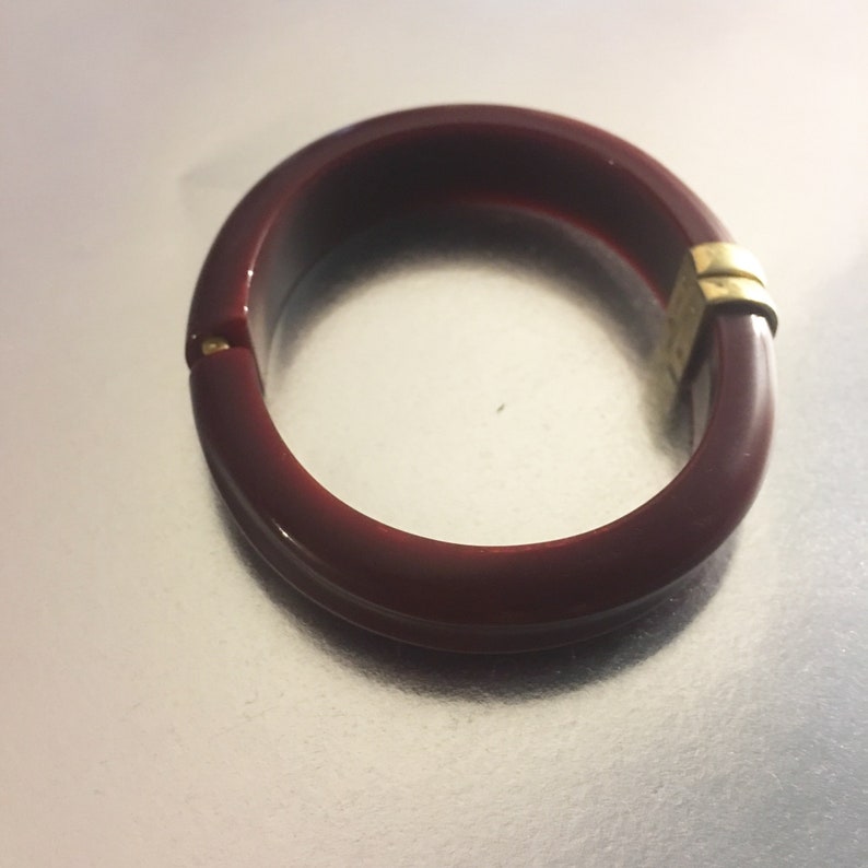 Avon Lucite and Gold Clamper Cuff Bracelet