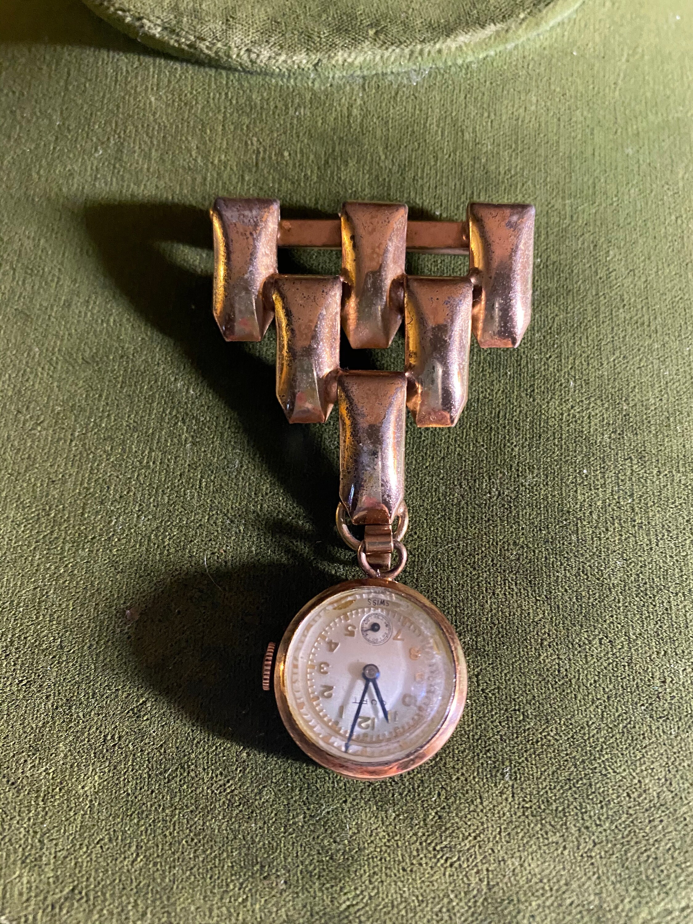 Gold Filled CORT Watch Brooch Etsy