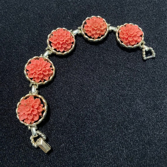 Emmons Salmon Color and Gold Bracelet - image 1