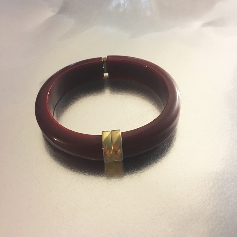 Avon Lucite and Gold Clamper Cuff Bracelet