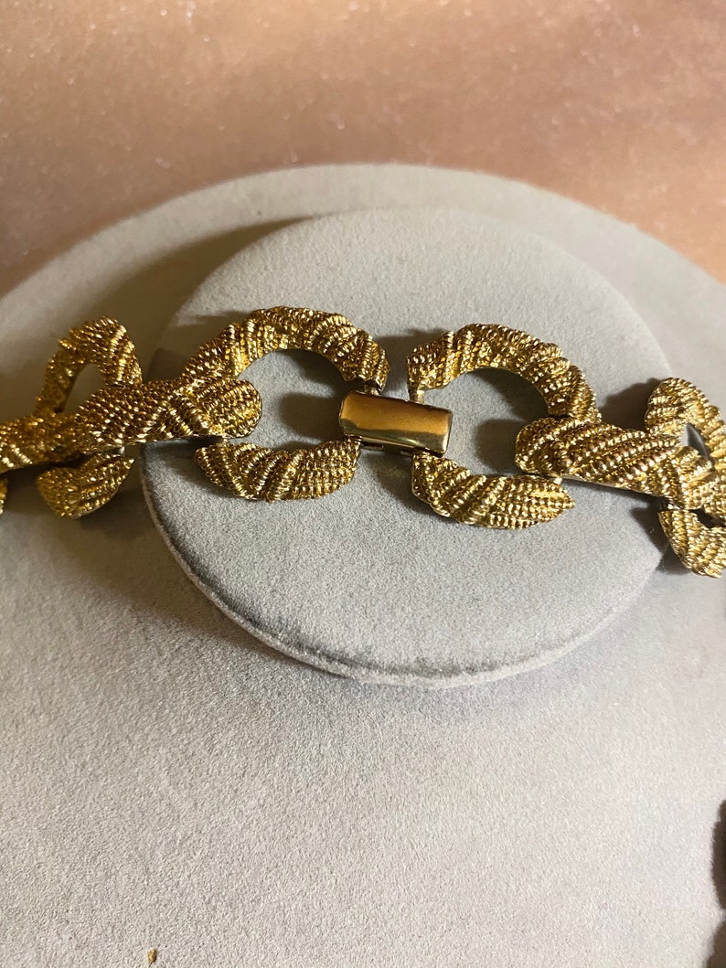 Gold Textured Fashion Necklace
