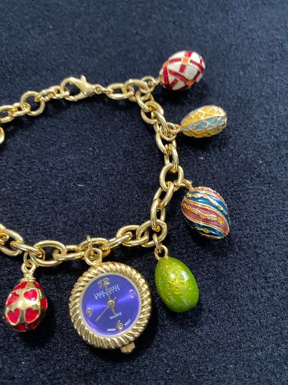 Easter Egg Charm Bracelet Watch By Joan Rivers - image 4