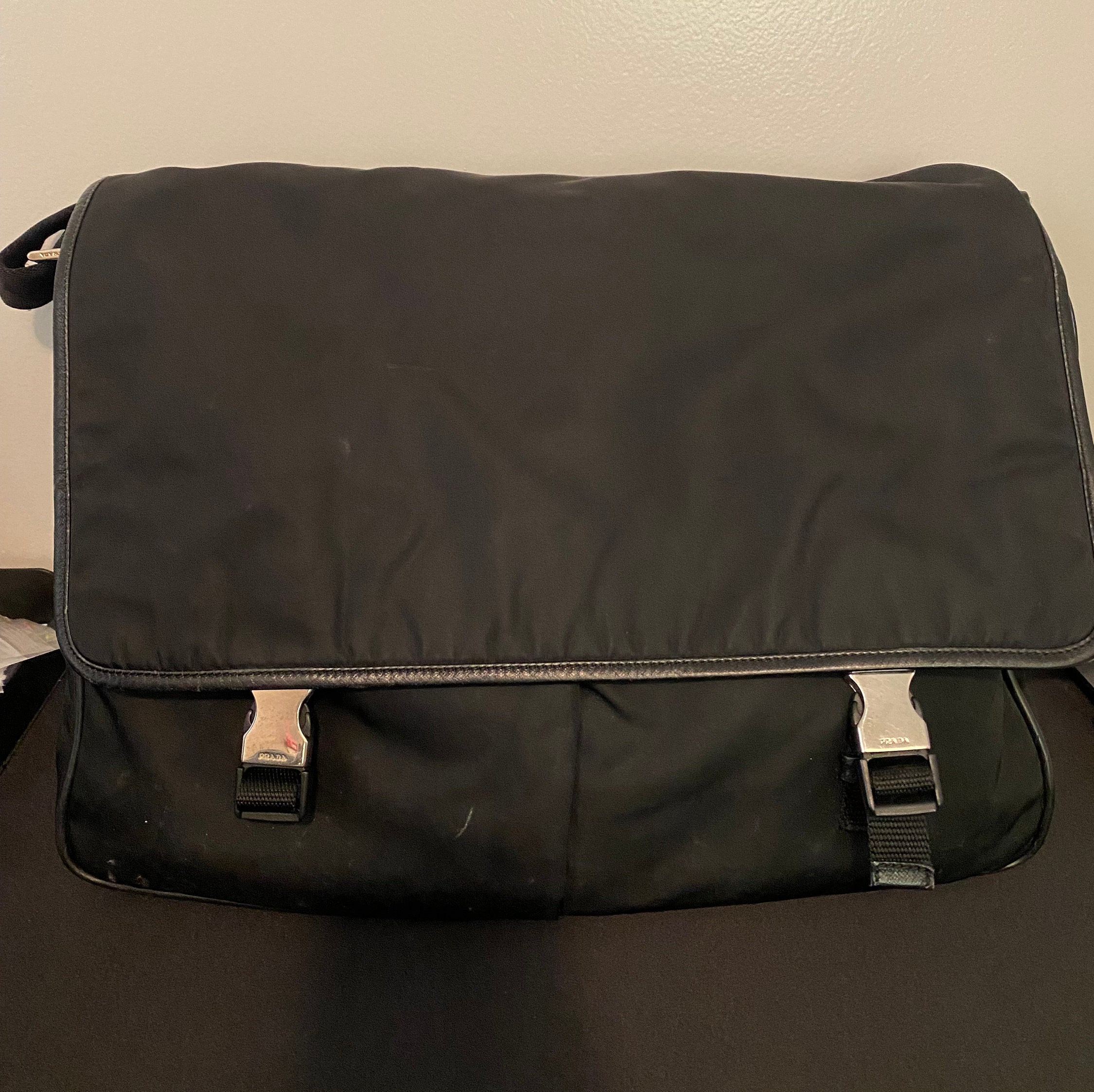 Prada Messenger Shoulder Bag BT0171 Black (Nero) – BRANDS N BAGS