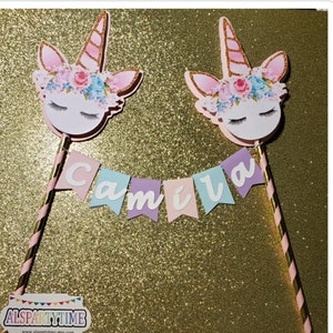 Unicorn Cake Topper, Unicorn Cake décor, Unicorn birthday cake