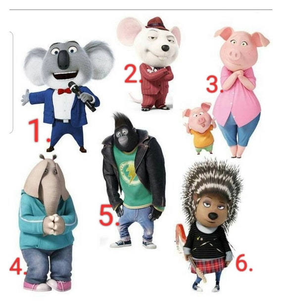 sing movie stuffed animals