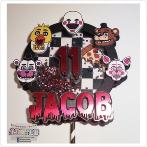Five nights at Freddy&#39;s Shaker Cake topper