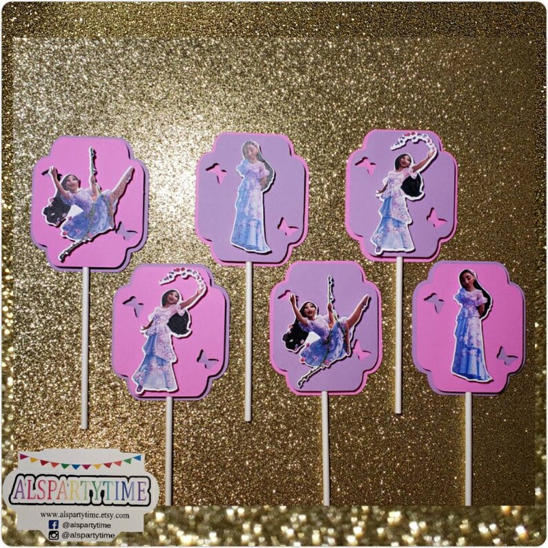 Isabela Encanto Cupcake Toppers Encanto Isabela Party Etsy Hong Kong