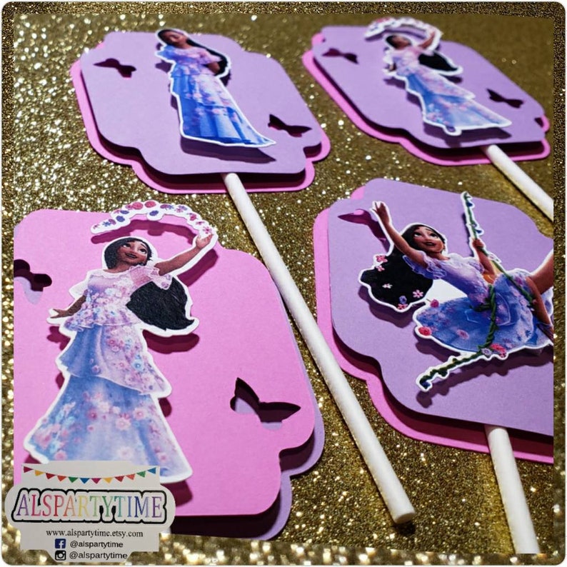 Isabela Encanto Cupcake Toppers Encanto Isabela Party Etsy Hong Kong