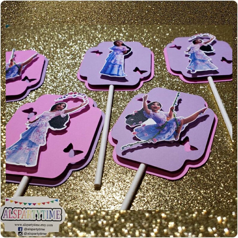 Isabela Encanto Cupcake Toppers Encanto Isabela Party Etsy Hong Kong