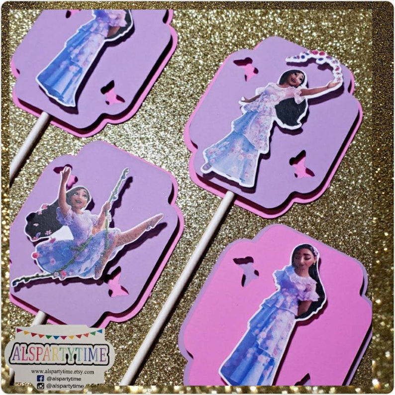 Isabela Encanto Cupcake Toppers Encanto Isabela Party Etsy Israel