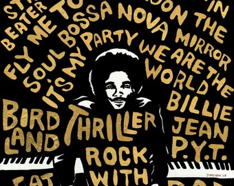 King Q, Quincy Jones Art Print | Wall Art Prints | Modern Art Prints