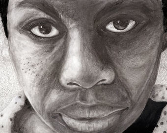 Nina's Gaze Art Print | Wall Art Prints | Modern Art Prints