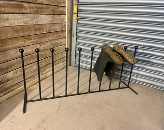 Handmade in the UK Wrought iron steel metal welded 5 pair wellington boot rack