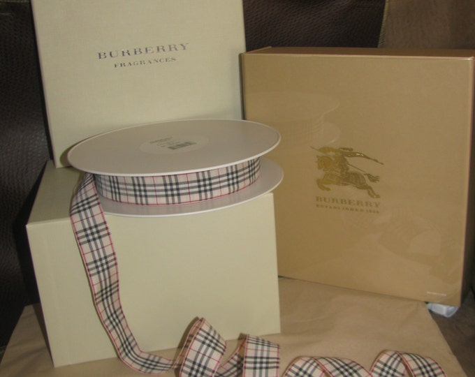 NEW Authentic Burberry Nova Check Fabric Ribbon Sold by the Etsy