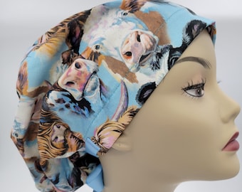 Women's surgical scrub hats, or scrub caps-Cute Cows