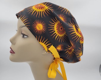 Women's surgical scrub hat, or scrub cap-Sunshine