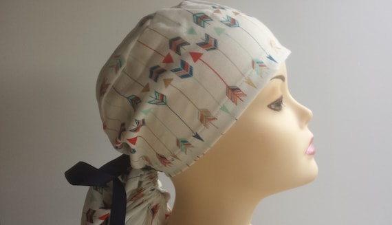 Surgical Cap ponytail stile-Multicolor Arrow-cotton 100%