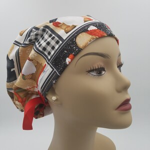 Women's surgical scrub hats, or scrub caps-Christmas Gnome