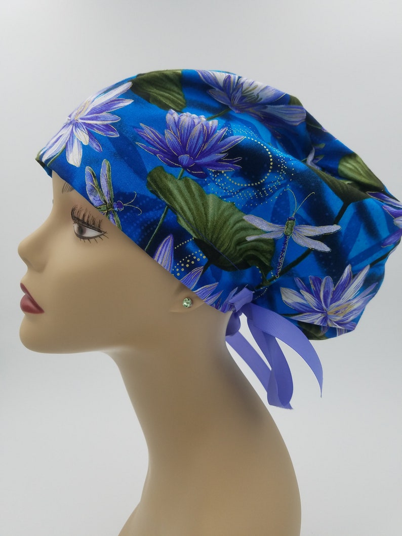 Women's Surgical Scrub Hats or Scrub Capslake Dragonfly Etsy