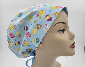 Women's surgical scrub hats, or scrub caps -Chicks Light Blue