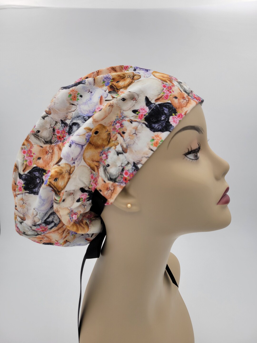 Women's Surgical Scrub Hats, or Scrub Caps Easter Bunnies Etsy