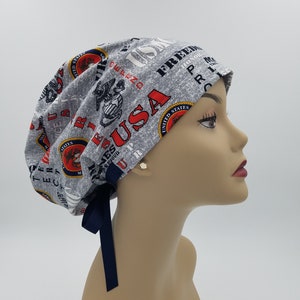 Women&#39;s surgical scrub hats, or scrub caps-USA Marines