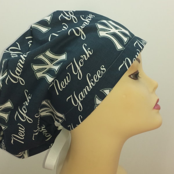 Women's surgical scrub hats, or scrub caps-NY Yankees