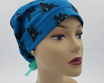 Women's surgical scrub hats, or scrub caps-Halloween Castle