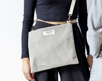 Handmade crossbody bag with cotton handles - Stylish shoulder bag for everyday use