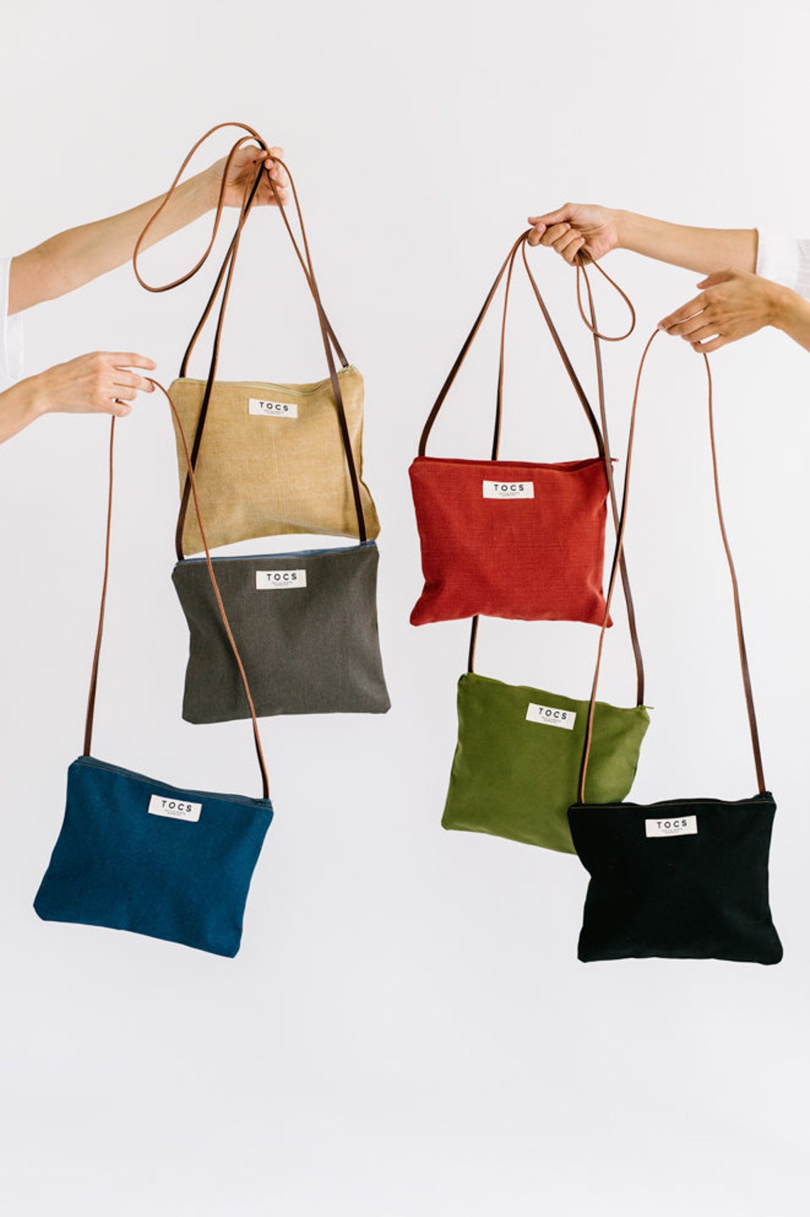 Crossbody small canvas bags women crossbody zipper bag Etsy