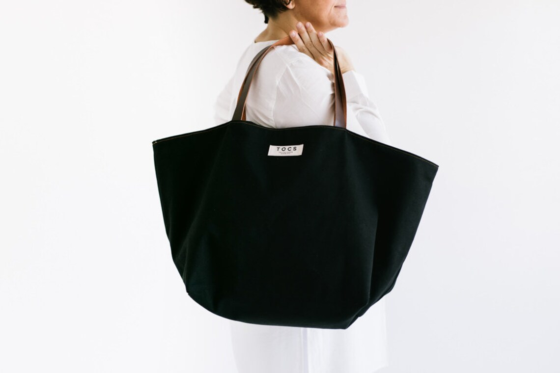 Extra large canvas bag xxl shoulder bag extra large city etsy