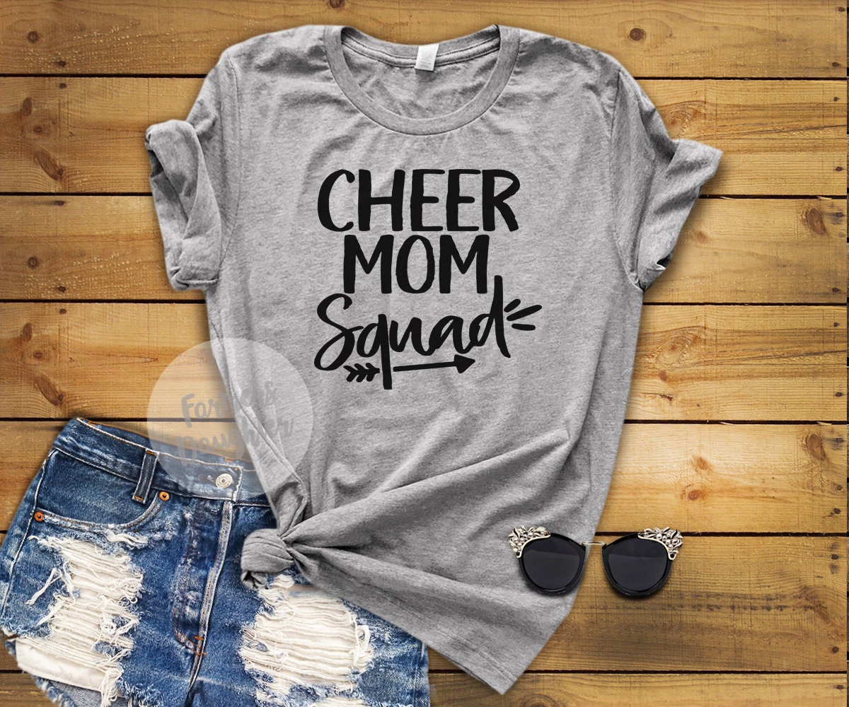 Cheer Mom Squad Shirt T-Shirt | Etsy