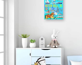 Watch Hill Kids Wall Art — Seaside Style for Any Space!