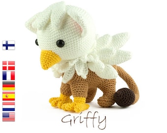 Wzór szydełkowy Griffy Amigurumi - Gryf - hipogryf - pluszowa zabawka