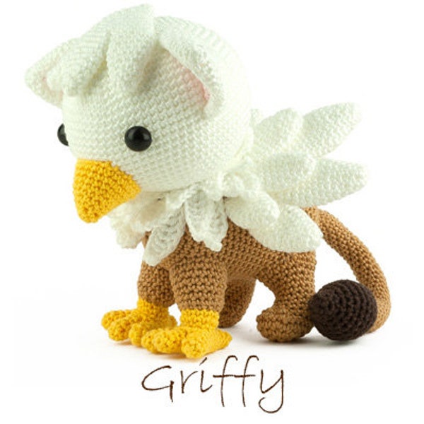 Patron crochet Griffy Amigurumi - Griffon - hippogriffe - câlin