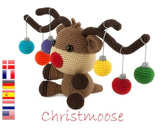 Crochet pattern Christmoose - Amigurumi - stuffed animal - tutorial - christmas