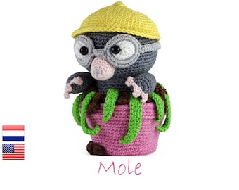 Crochet pattern Mole Amigurumi