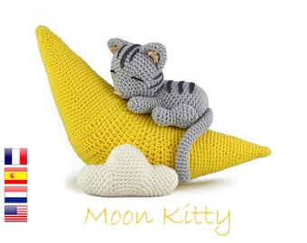 Crochet pattern Moon Kitty (Amigurumi)