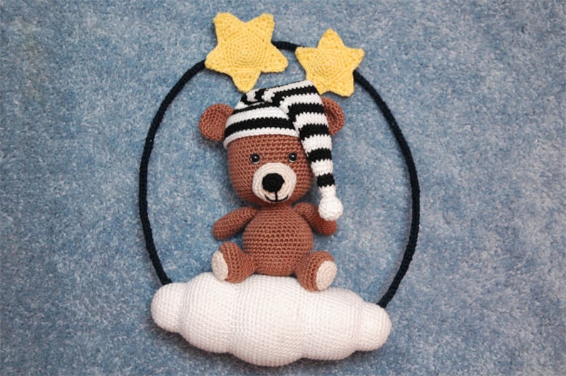 Crochet pattern Sleepy Bear image 4