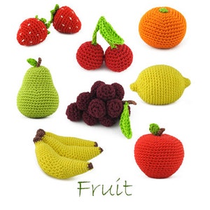 Crochet pattern for beginners Fruit Amigurumi image 1