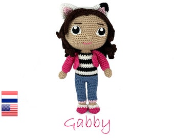 Crochet pattern Gabby - Gabby's Dollhouse - Amigurumi - doll