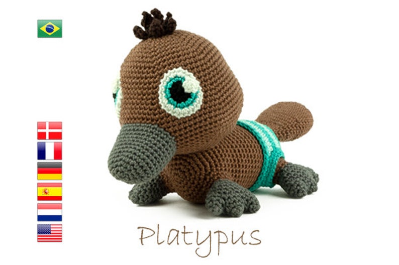 Crochet pattern Platypus image 1