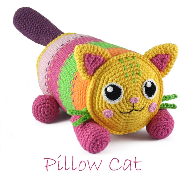 Crochet pattern Pillow Cat - Gabby's Dollhouse - Amigurumi - stuffed animal