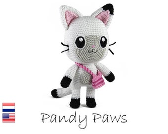 Crochet pattern Pandy Paws - Amigurumi - Gabby's Dollhouse - stuffed animal