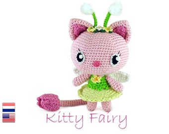 Crochet pattern Kitty Fairy - Gabby's Dollhouse - amigurumi - toys - stuffed animal - plush