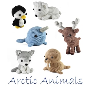 Crochet pattern for beginners - Arctic Animals - Amigurumi - stuffed animals