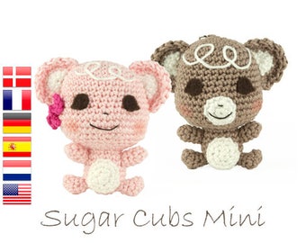 Crochet pattern Sugar Cubs keychain