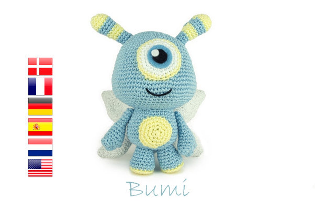 かぎ針編みパターン Bumi - あみぐるみ - モンスター - ぬいぐるみ